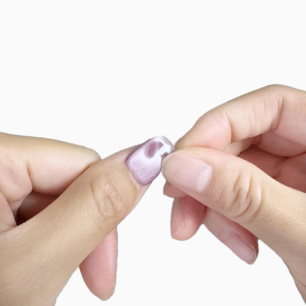 【春色フェア】ネイルチップ マグネットネイル ベリーショートラウンド ワンカラー NTVRMSC 光輪 | 12枚目